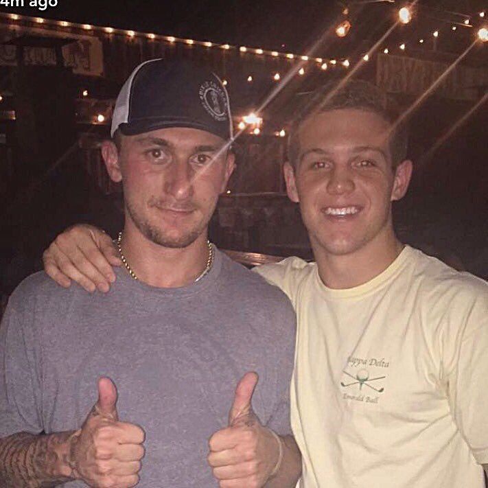 Johnny Manziel at The Backyard on Northgate with Embry